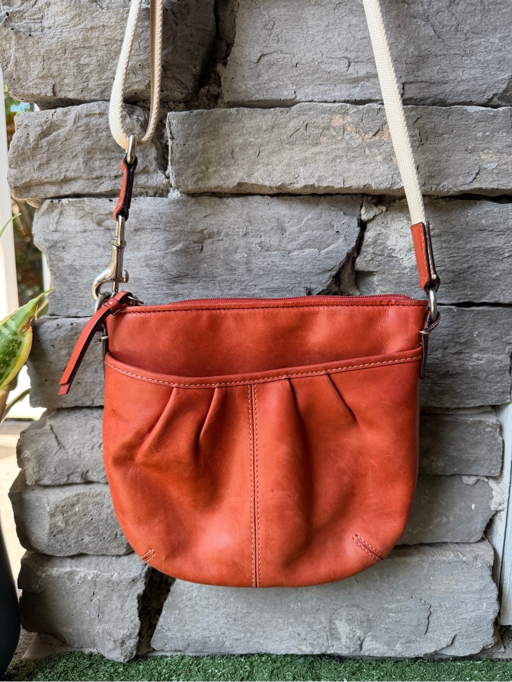 Coach Soho Pleated Leather Women’s Swingpack Crossbody Bag
